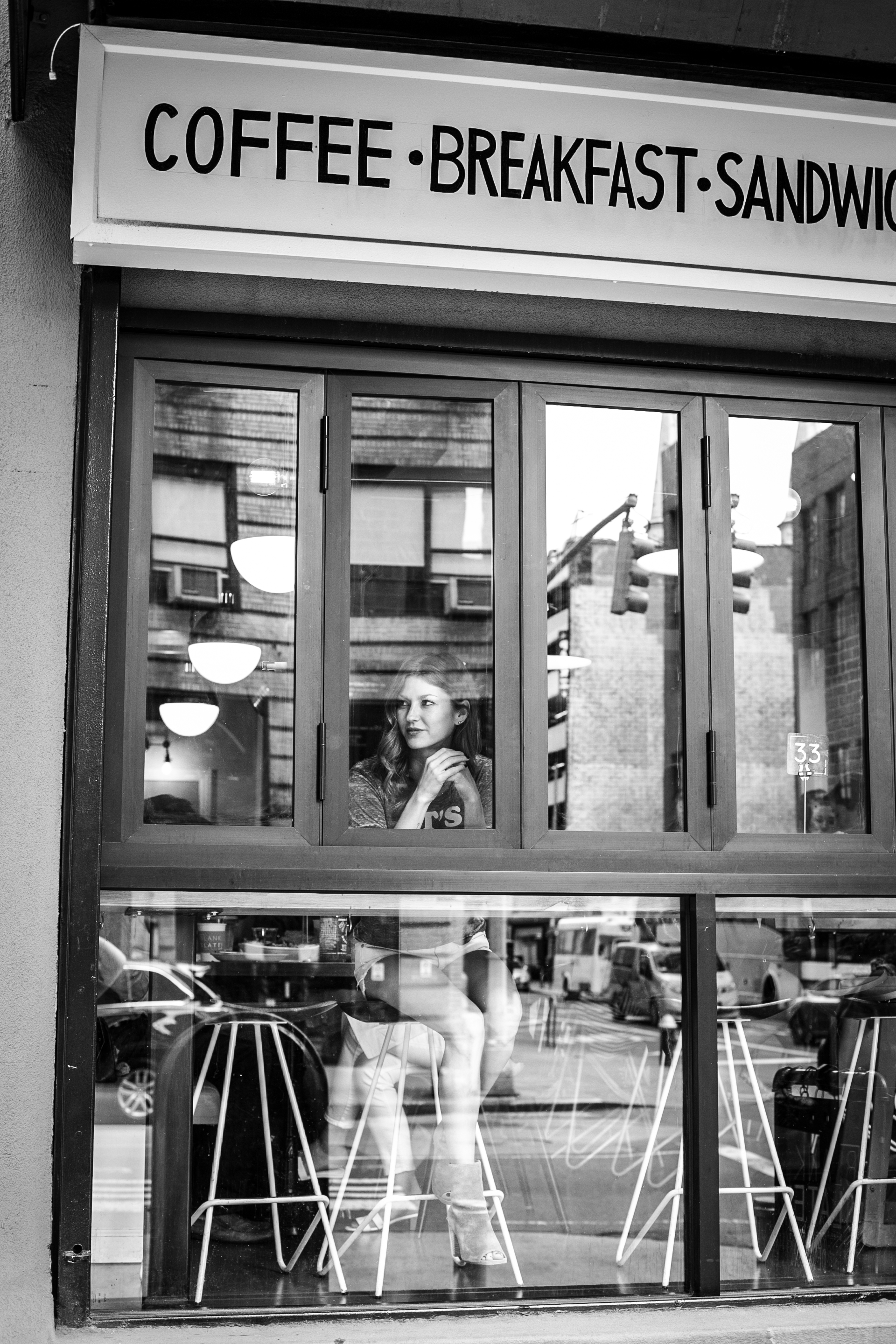 a coffee shop window